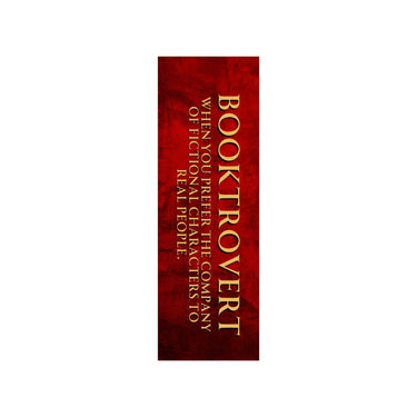 back of a booktrovert bookmark